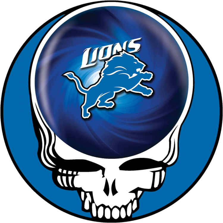 Detroit Lions skull logo iron on transfers